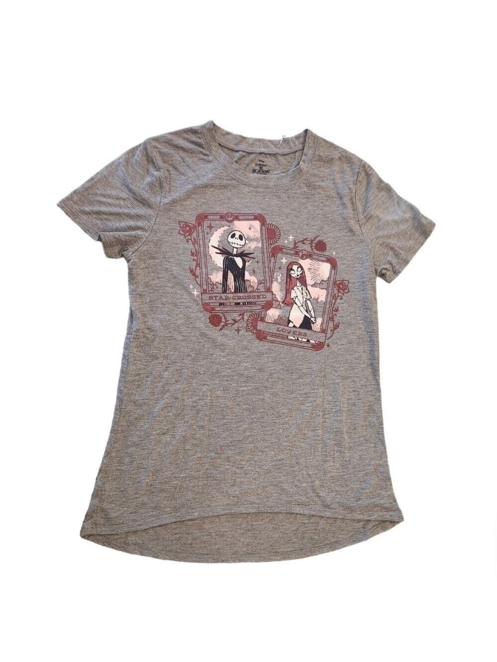 Disney The Nightmare Before Christmas Women's Jack and Sally T Shirt, S, NWOT